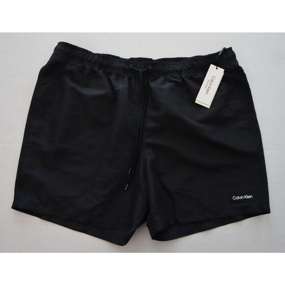 Calvin Klein Men's Sz XL Black Standard Protected Quick Dry Swim Trunks - Picture 1 of 11